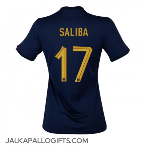 Ranska William Saliba #17 Kotipaita Naiset MM-kisat 2022 Lyhythihainen